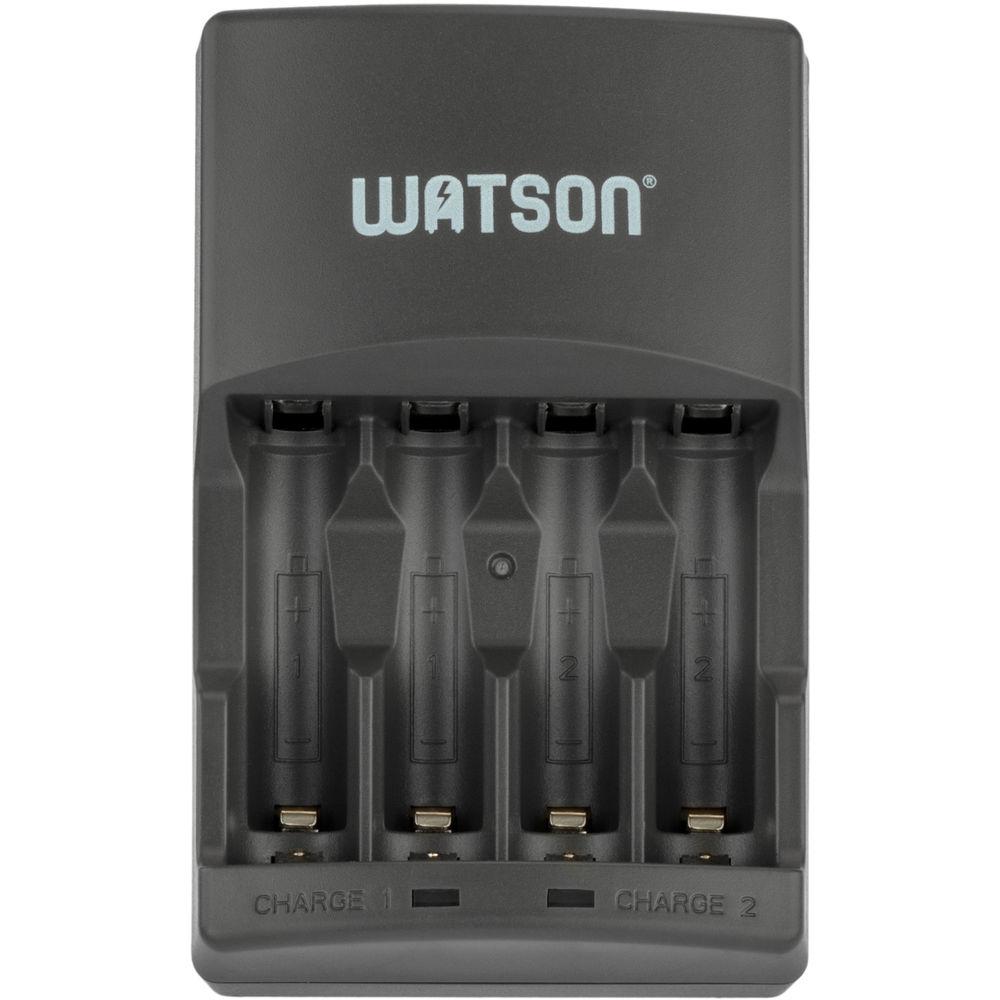Watson Rapid Charger with 4 AAA NiMH Rechargeable Batteries