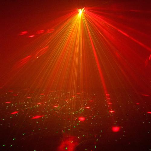 American DJ StarTec Series Mini Dekker LZR - 2-FX-In-1 RGBW LED and Laser Party Light