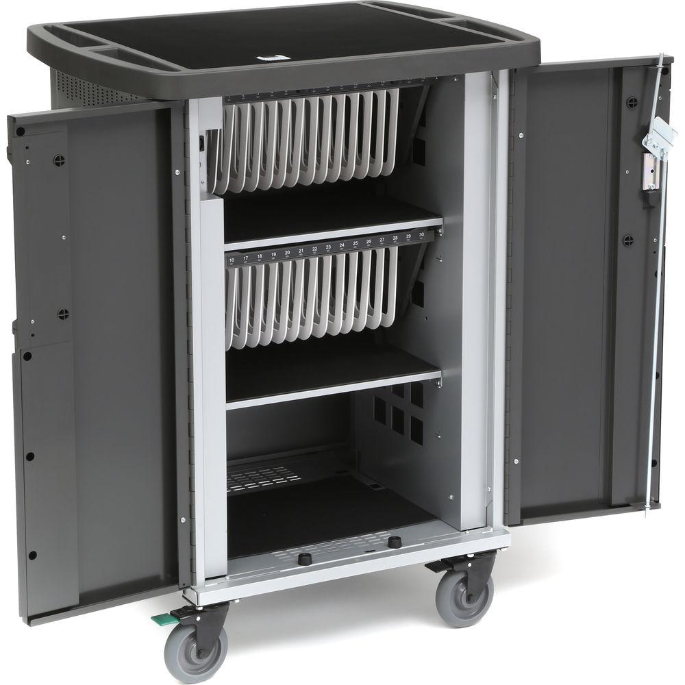 Bretford EVER Cart T30 Mobile 30-Device AC Charging Cart with 180° Back Panel