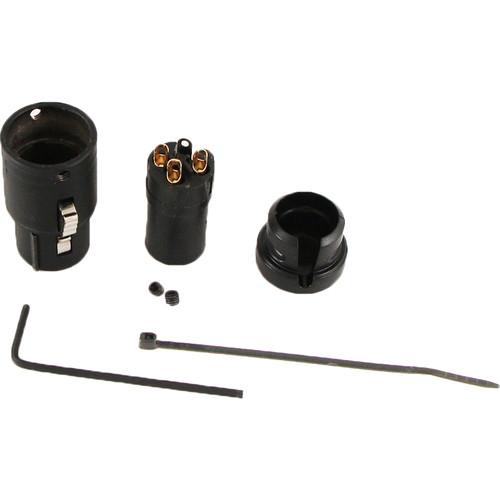 Cable Techniques CT-LPXLR-3F-K Low-Profile XLR 3-Pin Female Connector with Adjustable Side Cable-Exit