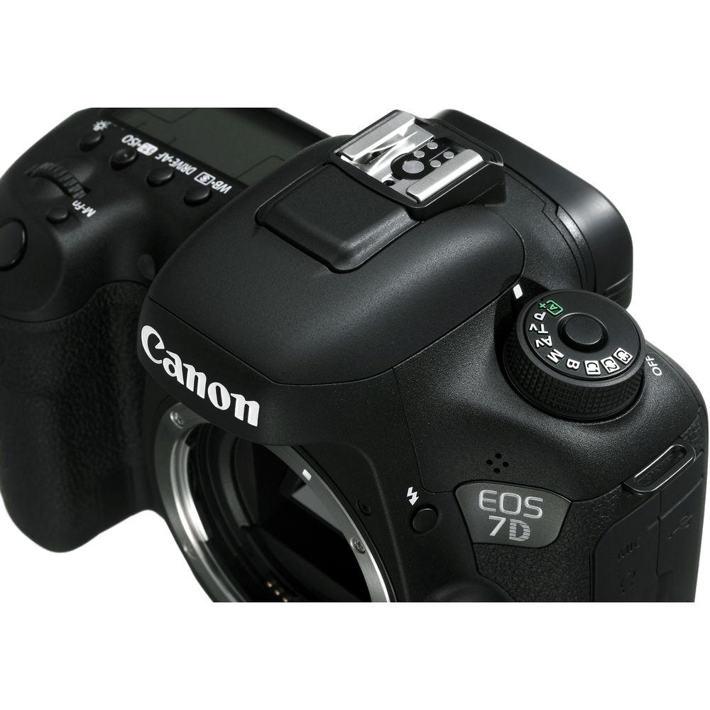 Canon EOS 7D Mark II DSLR Camera Body with W-E1 Wi-Fi Adapter