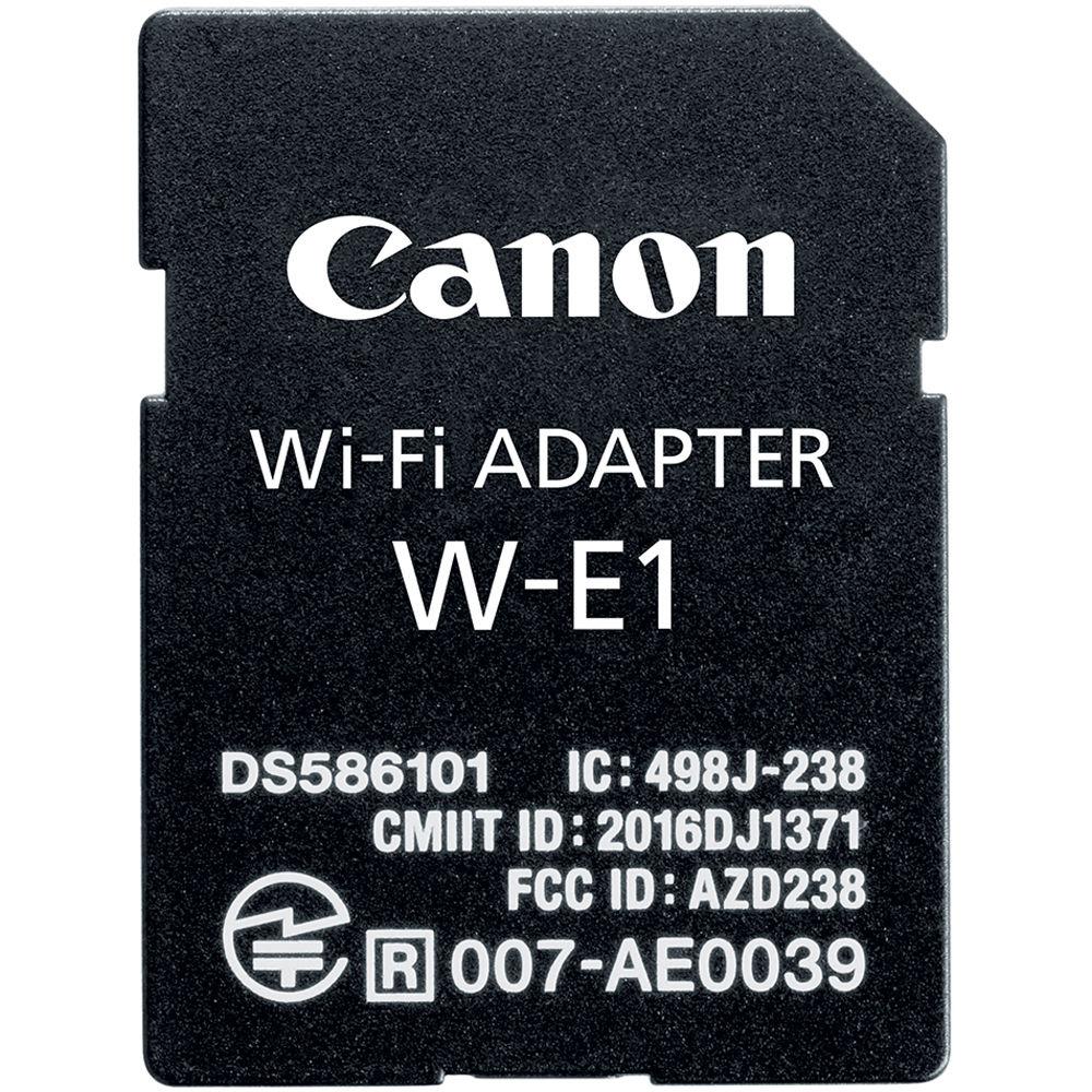 Canon EOS 7D Mark II DSLR Camera Body with W-E1 Wi-Fi Adapter