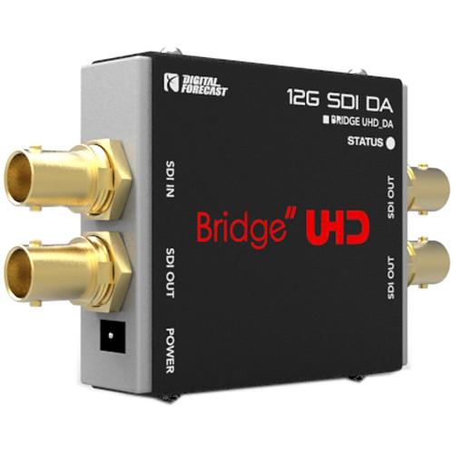 DIGITAL FORECAST Bridge UHD 4K DA for SD HD FHD 6G 12G with Re-Clocker and Equalizer