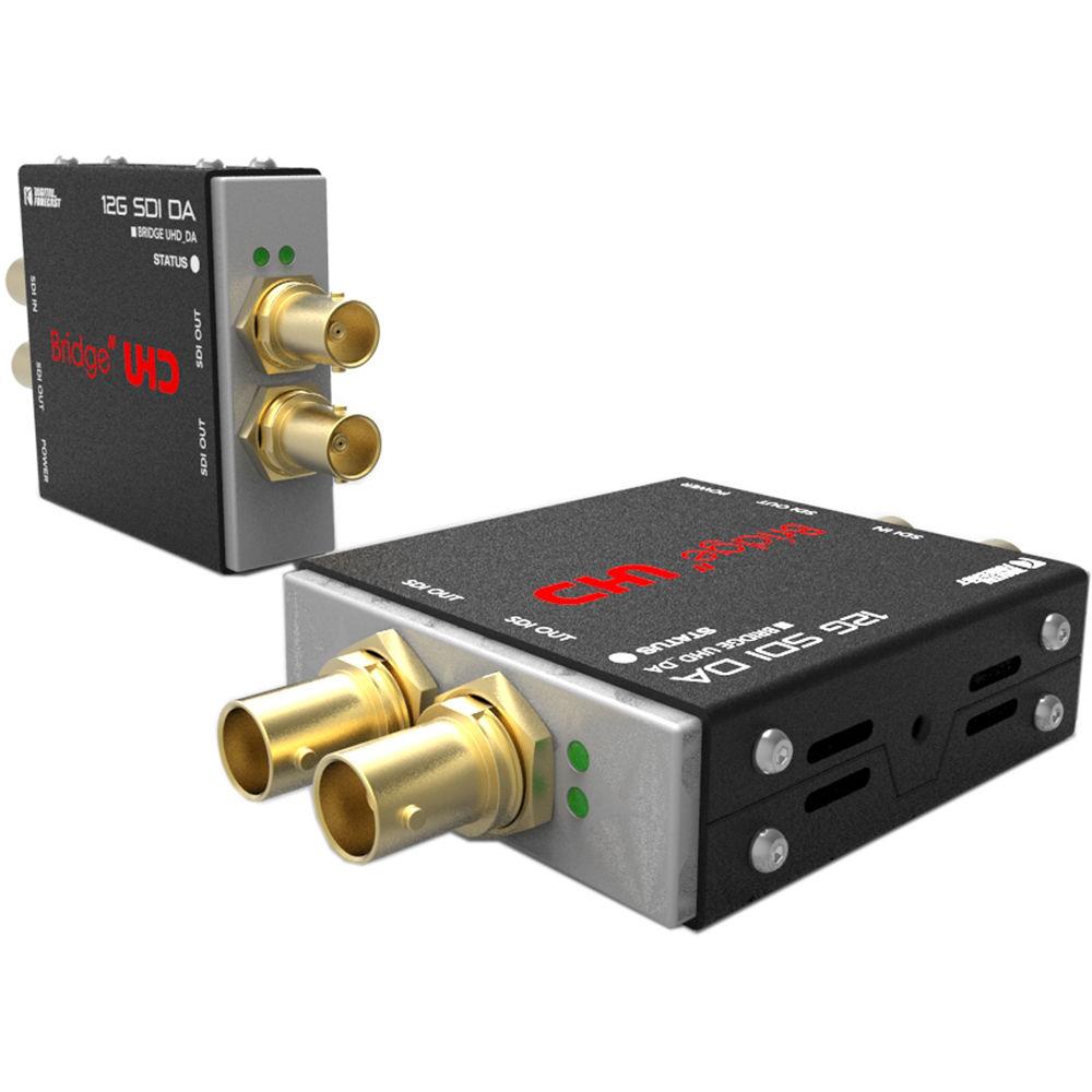 DIGITAL FORECAST Bridge UHD 4K DA for SD HD FHD 6G 12G with Re-Clocker and Equalizer