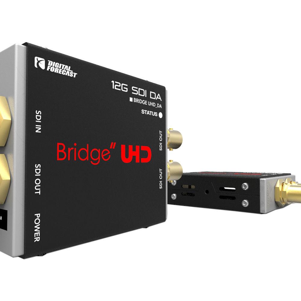 DIGITAL FORECAST Bridge UHD 4K DA for SD HD FHD 6G 12G with Re-Clocker and Equalizer