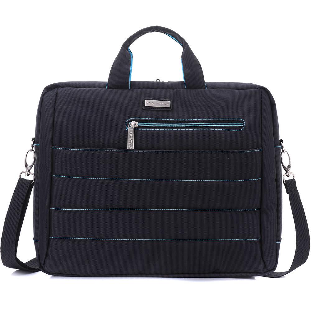 ECO STYLE Tech Savvy Slim TopLoad Case for 15.6" Laptop with iPad Tablet Pocket