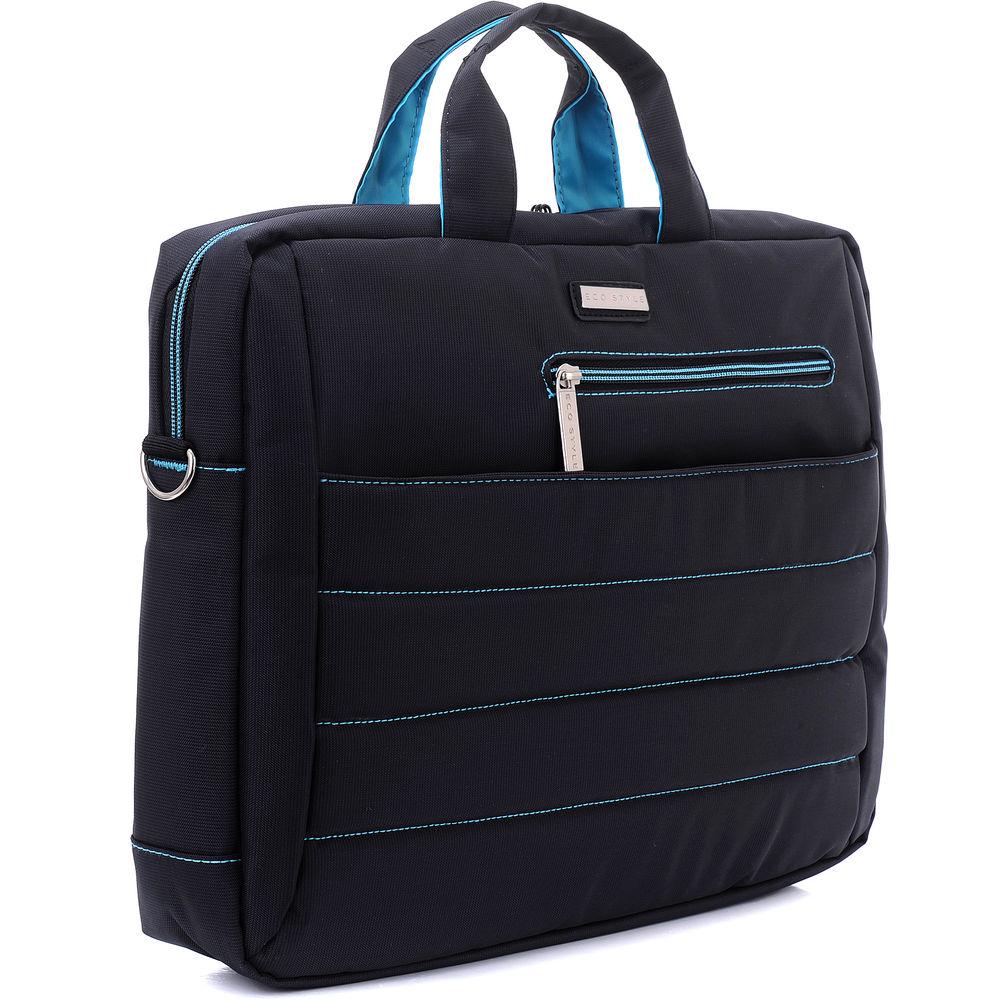 ECO STYLE Tech Savvy Slim TopLoad Case for 15.6" Laptop with iPad Tablet Pocket