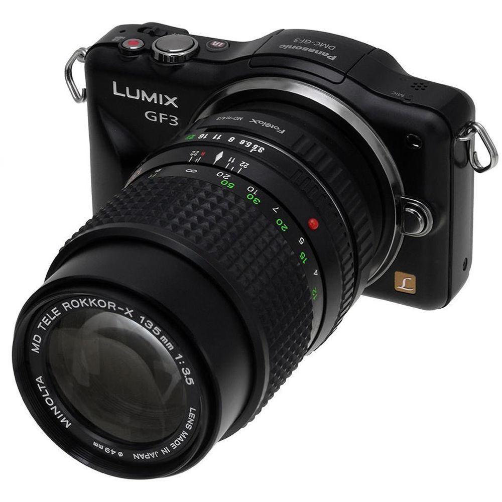 FotodioX Mount Adapter for Minolta SR MD MC-Mount Lens to Micro Four Thirds Camera