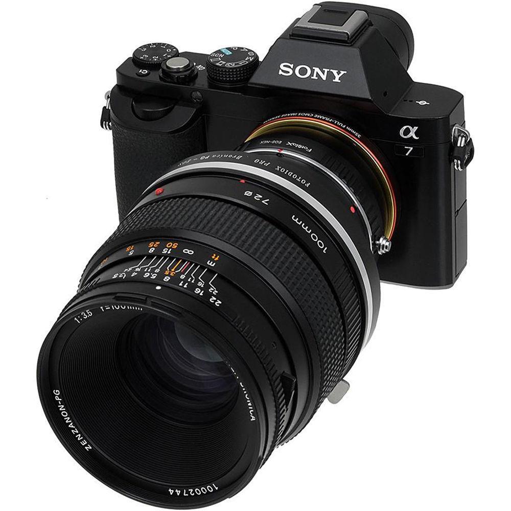 FotodioX Pro Mount Adapter for Bronica GS-1 PG Lens to Sony E-Mount Camera