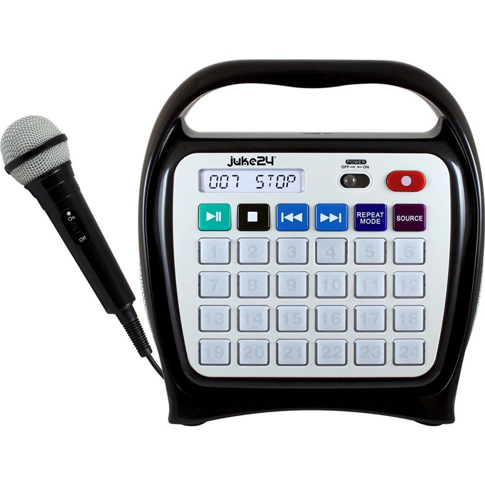 HamiltonBuhl Juke24 Portable Digital Jukebox with CD Player and Karaoke Function