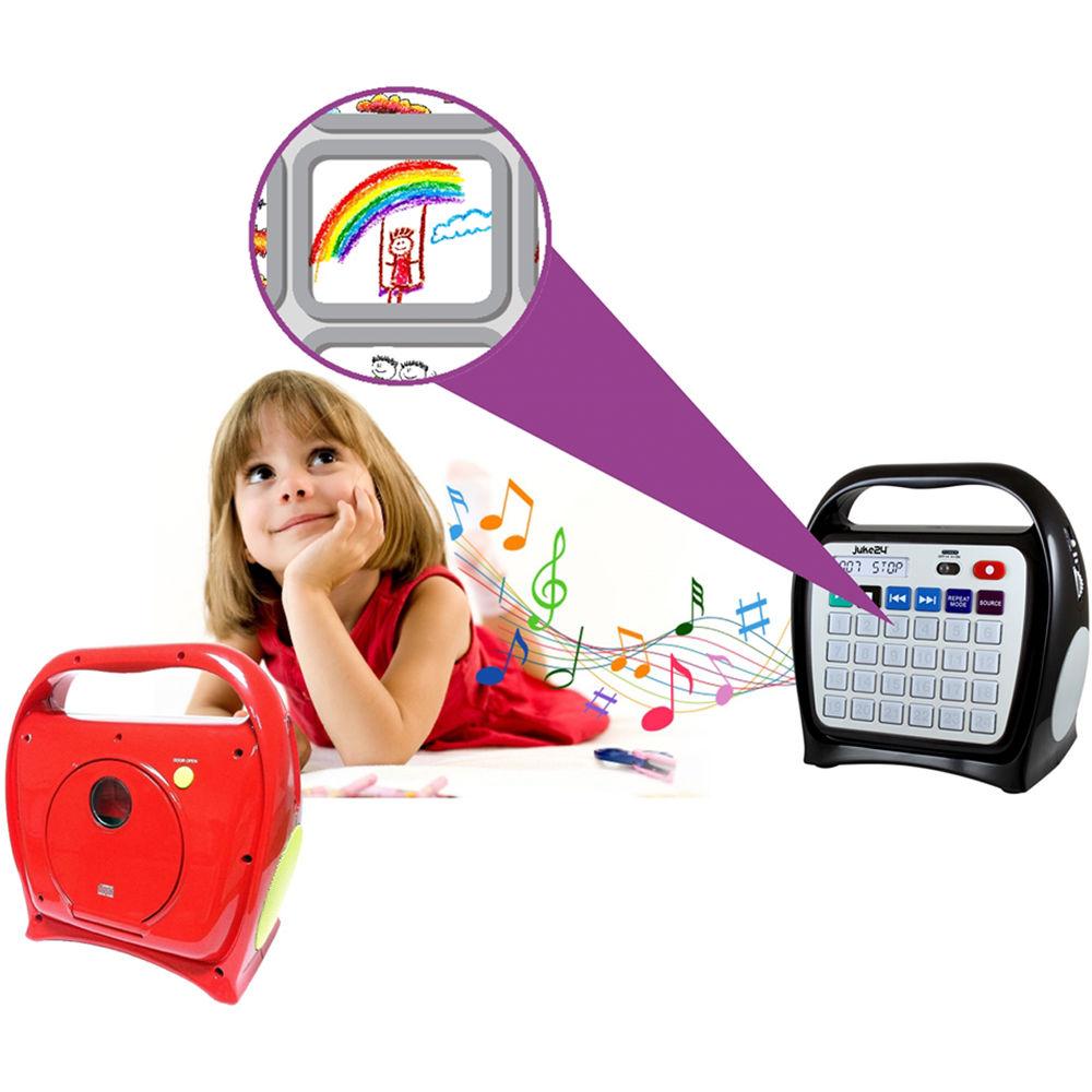 HamiltonBuhl Juke24 Portable Digital Jukebox with CD Player and Karaoke Function