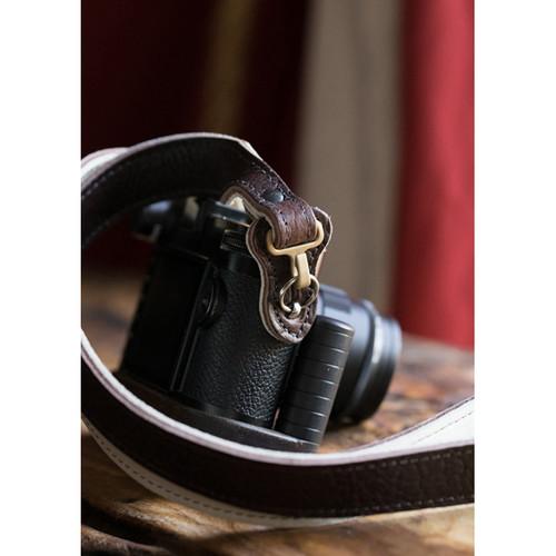 HoldFast Gear 38" Maven Classic American Bison Leather Camera Strap with Hooks & Pads