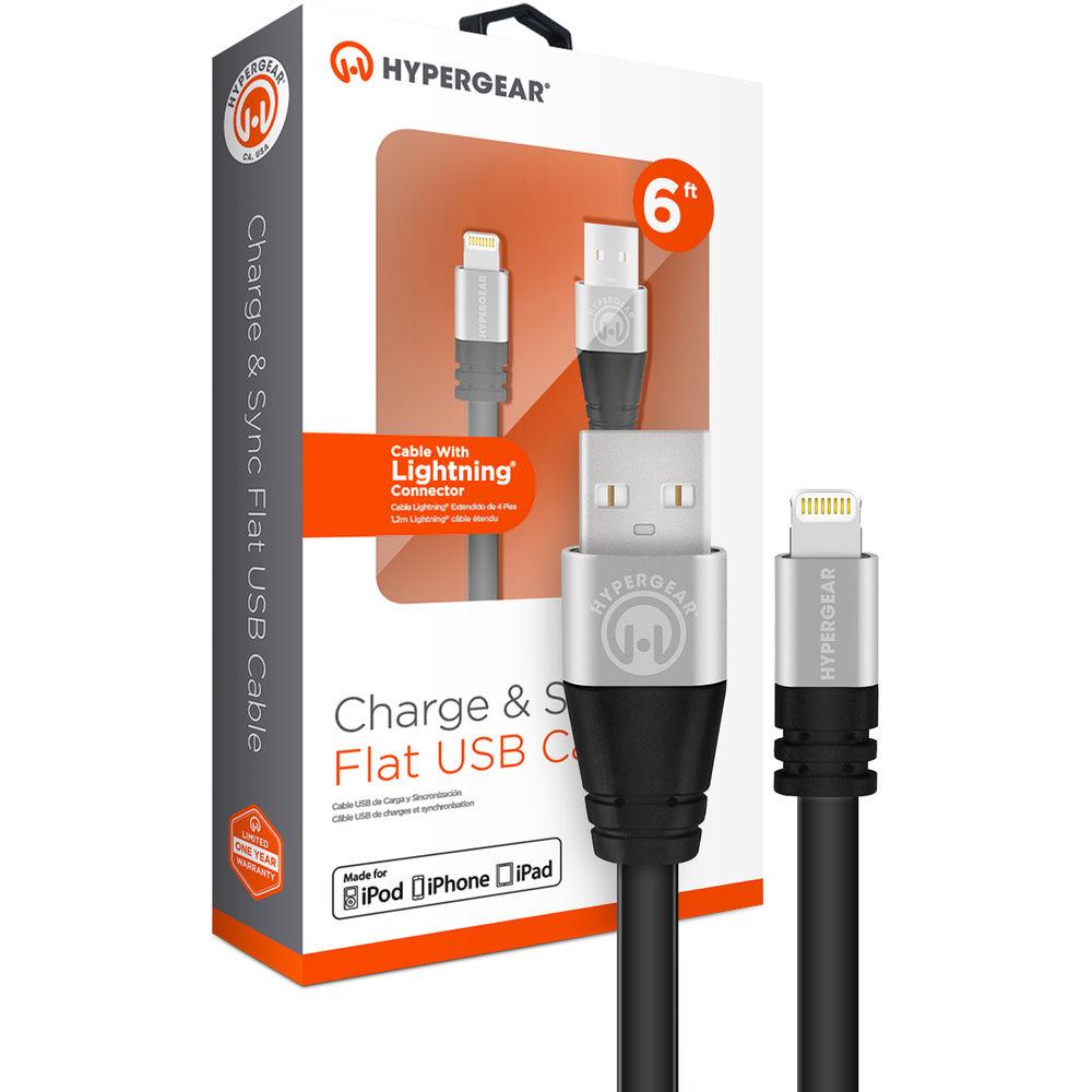 HyperGear Flexi MFi Lightning Charge & Sync Flat USB Cable