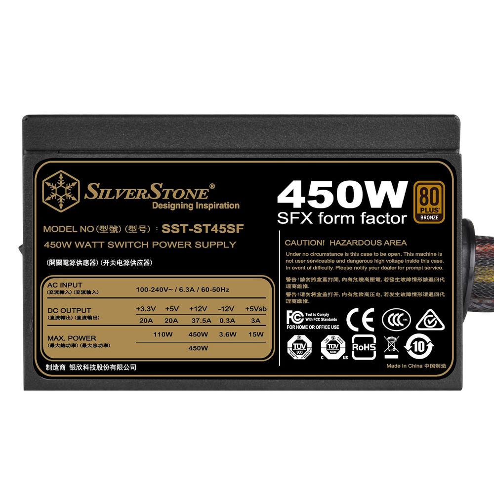 SilverStone ST45SF V3 450W 80 Plus Bronze SFX Power Supply