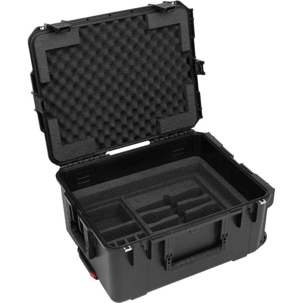 SKB iSeries Injection Molded for 4-Wireless with 2U Fly Rack with Wheels