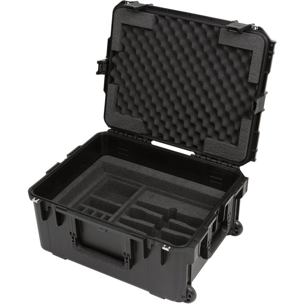 SKB iSeries Injection Molded for 4-Wireless with 2U Fly Rack with Wheels