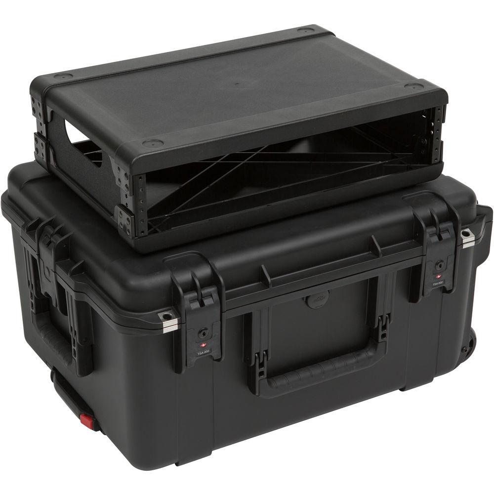 SKB iSeries Injection Molded for 4-Wireless with 2U Fly Rack with Wheels