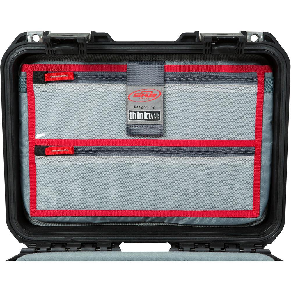 SKB Think Tank-Designed Lid Organizer Laptop Holder for SKB iSeries 3i-1309-6B