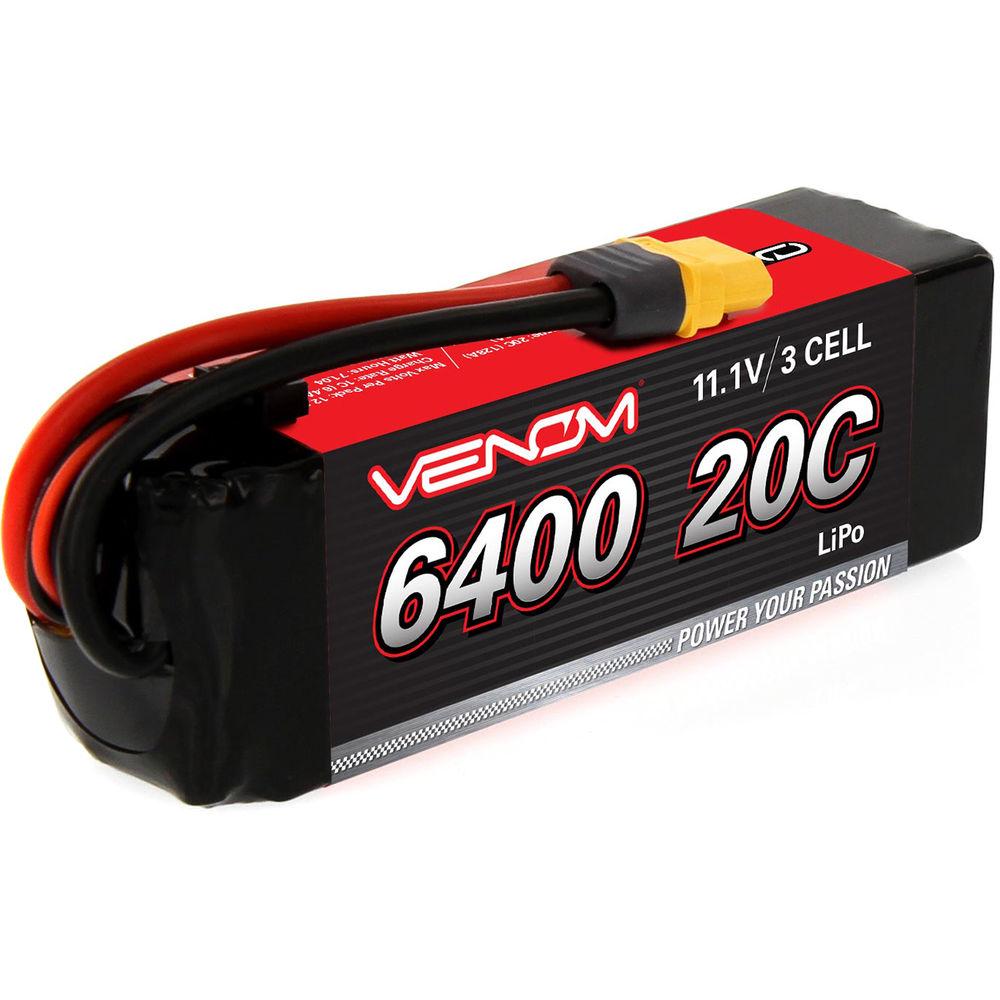 Venom Group Venom 20C 3S 6400mAh 11.1V Lipo Battery With Universal Plug System