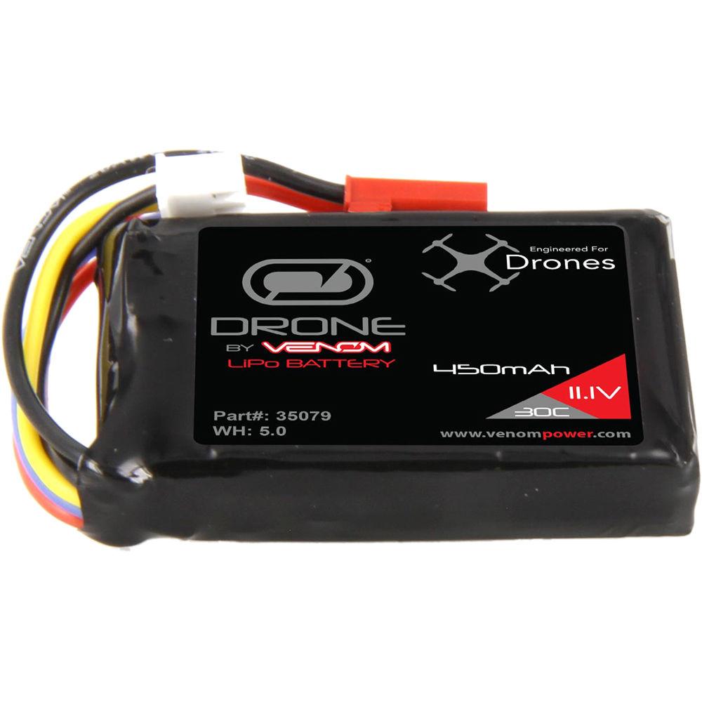 Venom Group Venom 30C 3S 450mAh 11.1V Lipo Drone Battery With Jst Plug