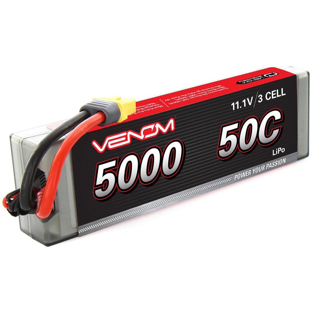Venom Group Venom 50C 3S 5000mAh 11.1V Lipo Battery With Universal Plug System