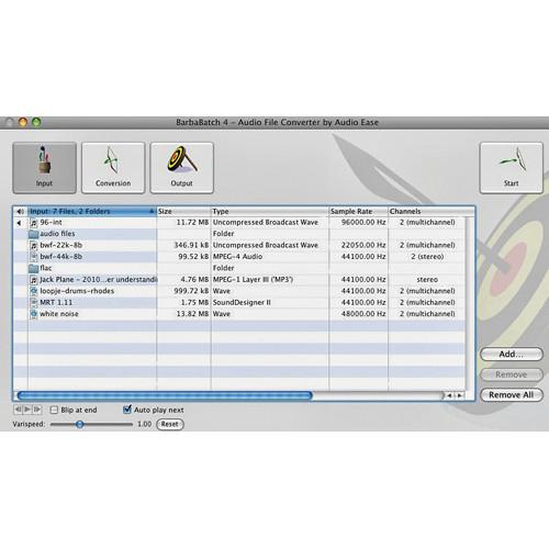 Audio Ease BarbaBatch V4 - Sound-File Conversion Software