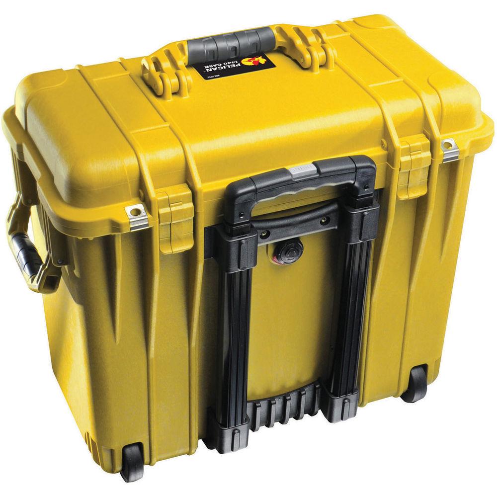 Pelican 1440 Wheeled Top Loader Case with Utility Padded Divider Set and Lid Organizer