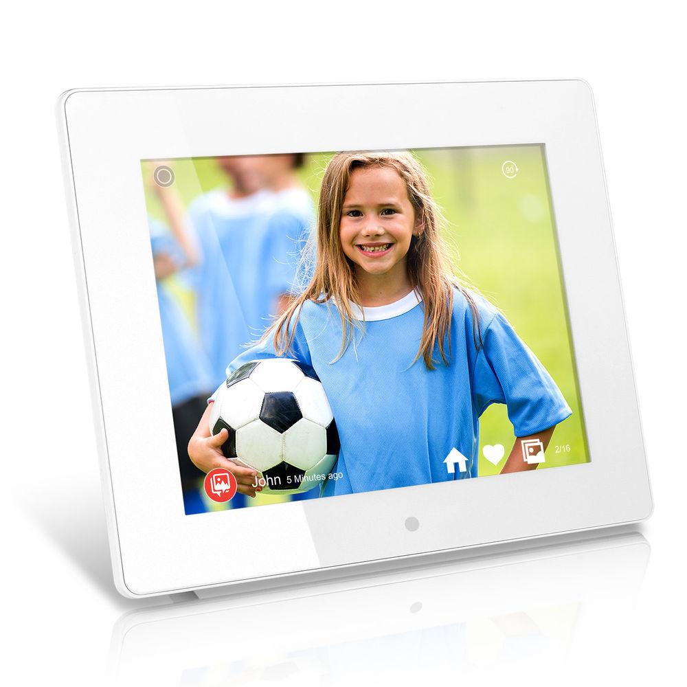 Aluratek 8" Digital Photo Frame with Touchscreen & Wi-Fi