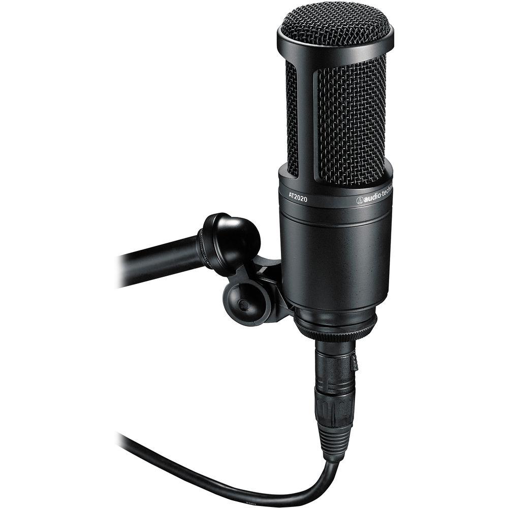 Audio-Technica AT2020 Studio Microphone Pack with ATH-M20x, Boom & XLR Cable