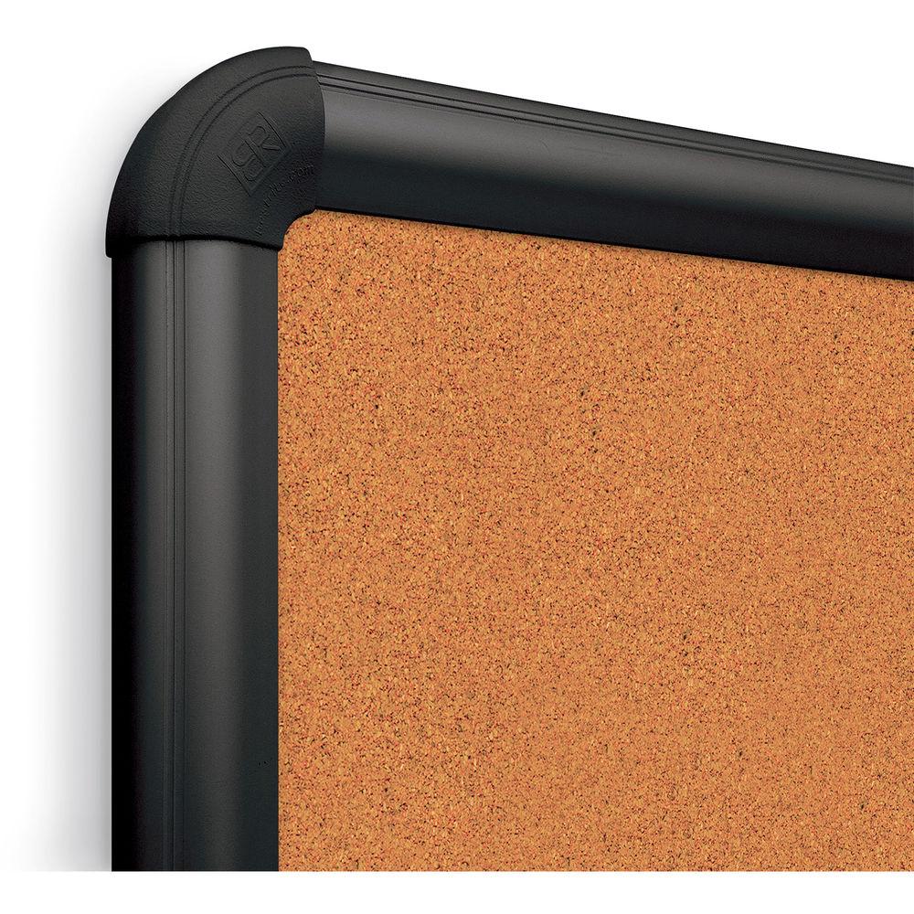 Best Rite Splash-Cork Tackboard with Black Presidential Trim