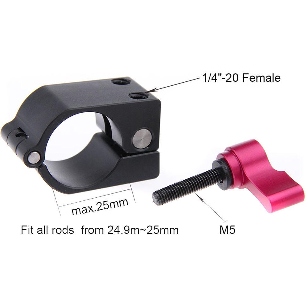 CAMVATE 25mm Rod Clamp with Shoe Mount for DJI Ronin-M, FREEFLY MōVI