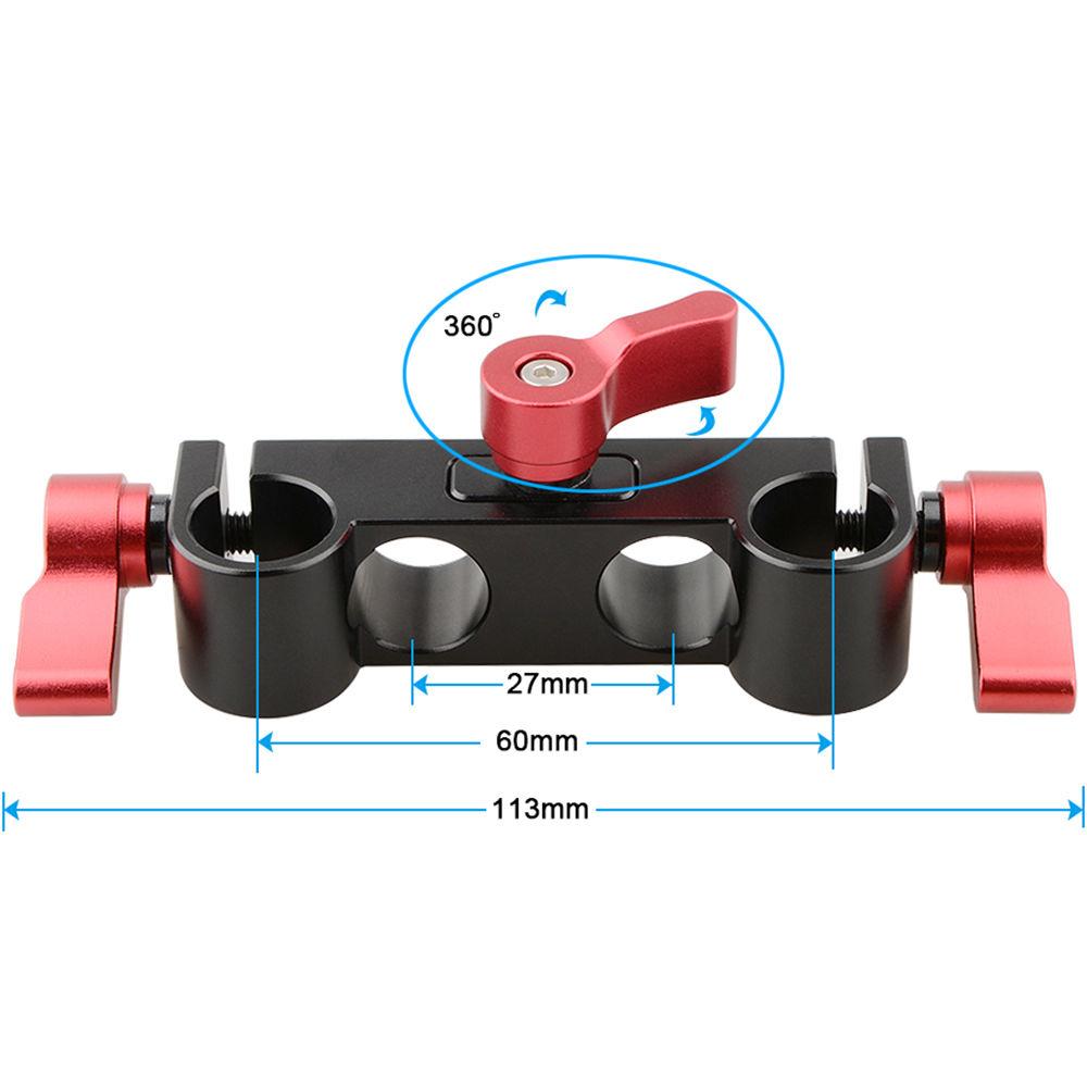 CAMVATE Offset 15mm Rod Block Clamp