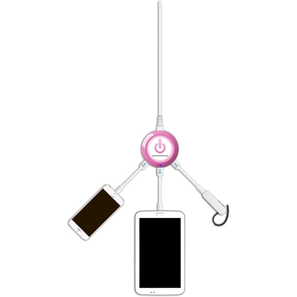 ChargeHub X3 3-Port Round USB Charging Station, ChargeHub, X3, 3-Port, Round, USB, Charging, Station