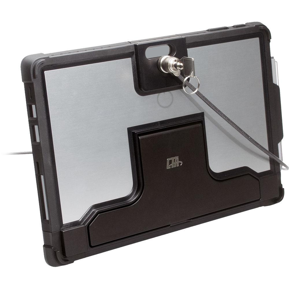CTA Digital Security Case with Kickstand and Anti-Theft Cable for Surface Pro