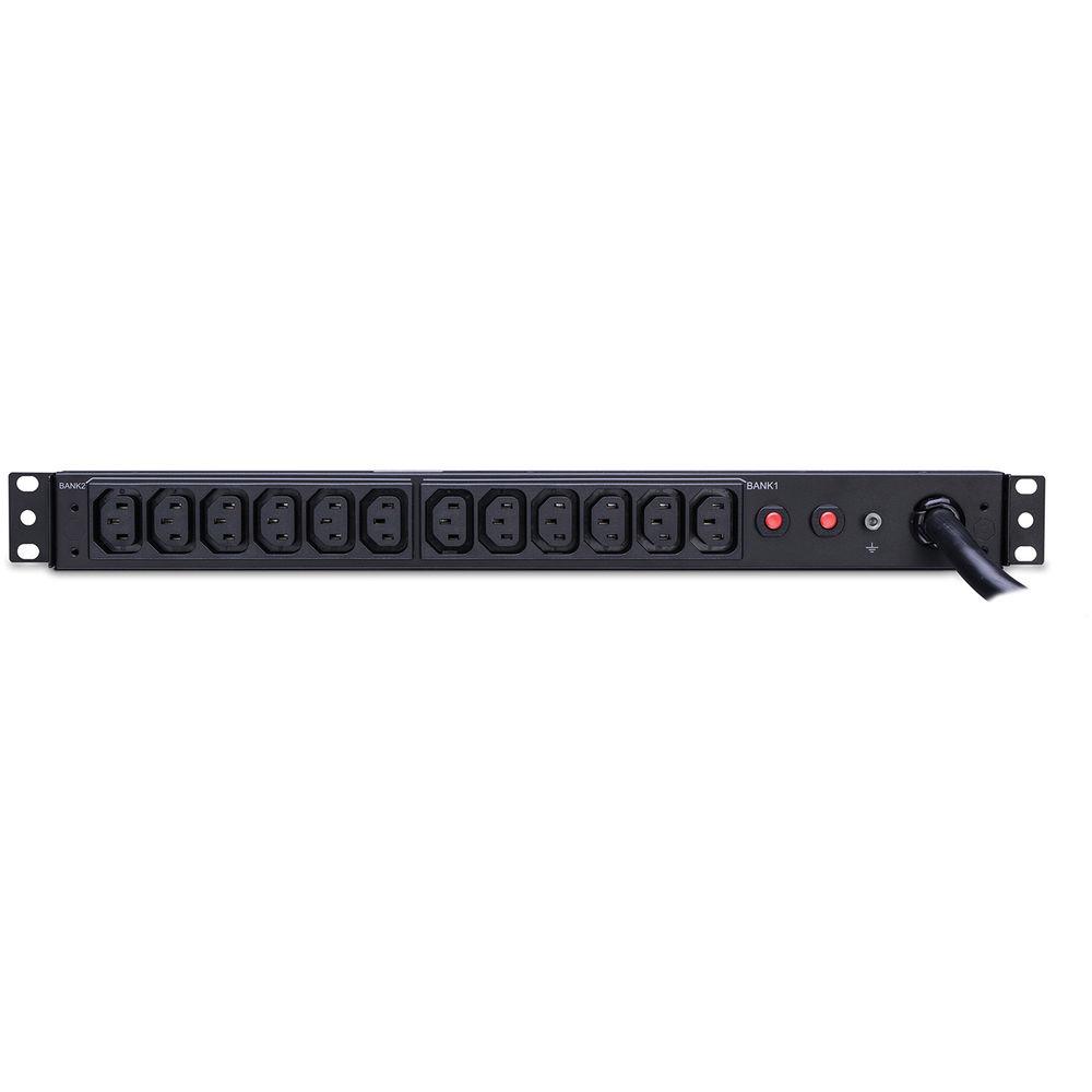 CyberPower PDU 24A 200-230V 50 60Hz Nema L6-30P Plug, 12 IEC-320 C13 1U 10