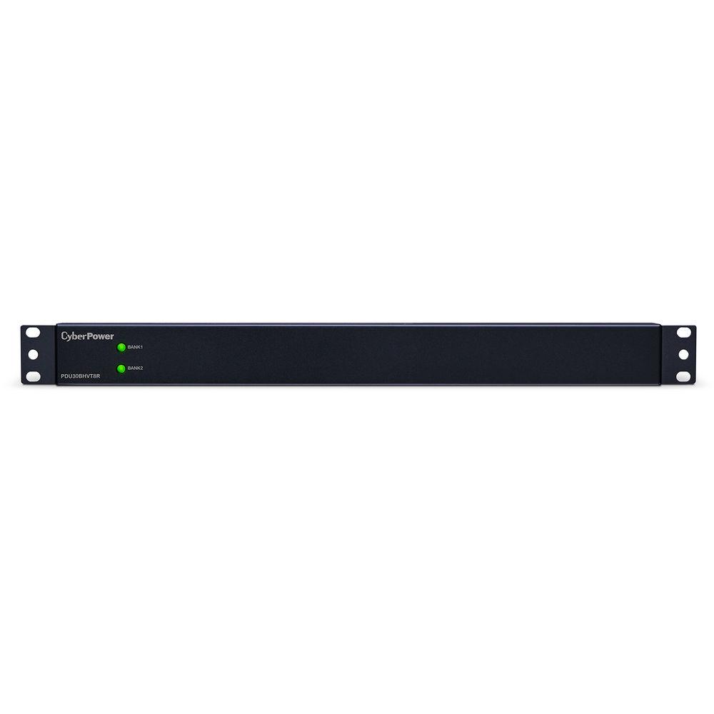 CyberPower PDU 24A 208-230V 50 60Hz Nema L6-30P Plug, 8 IEC-320 C13 1U 10