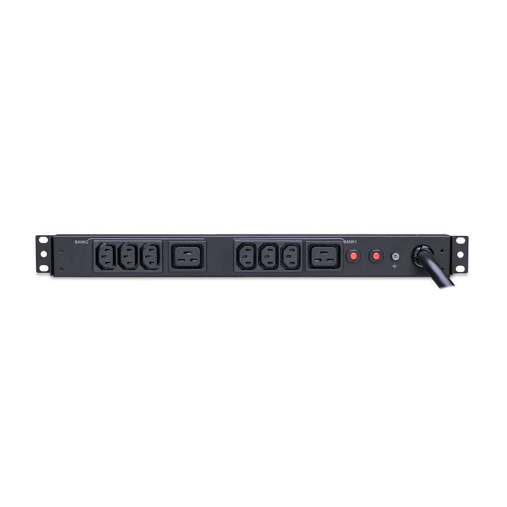CyberPower PDU 24A 208-230V 50 60Hz Nema L6-30P Plug, 8 IEC-320 C13 1U 10