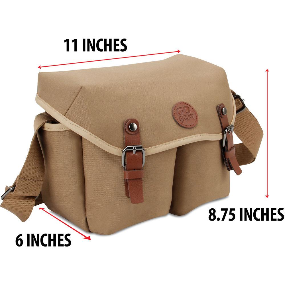 GOgroove DSLR Messenger Style Camera Bag