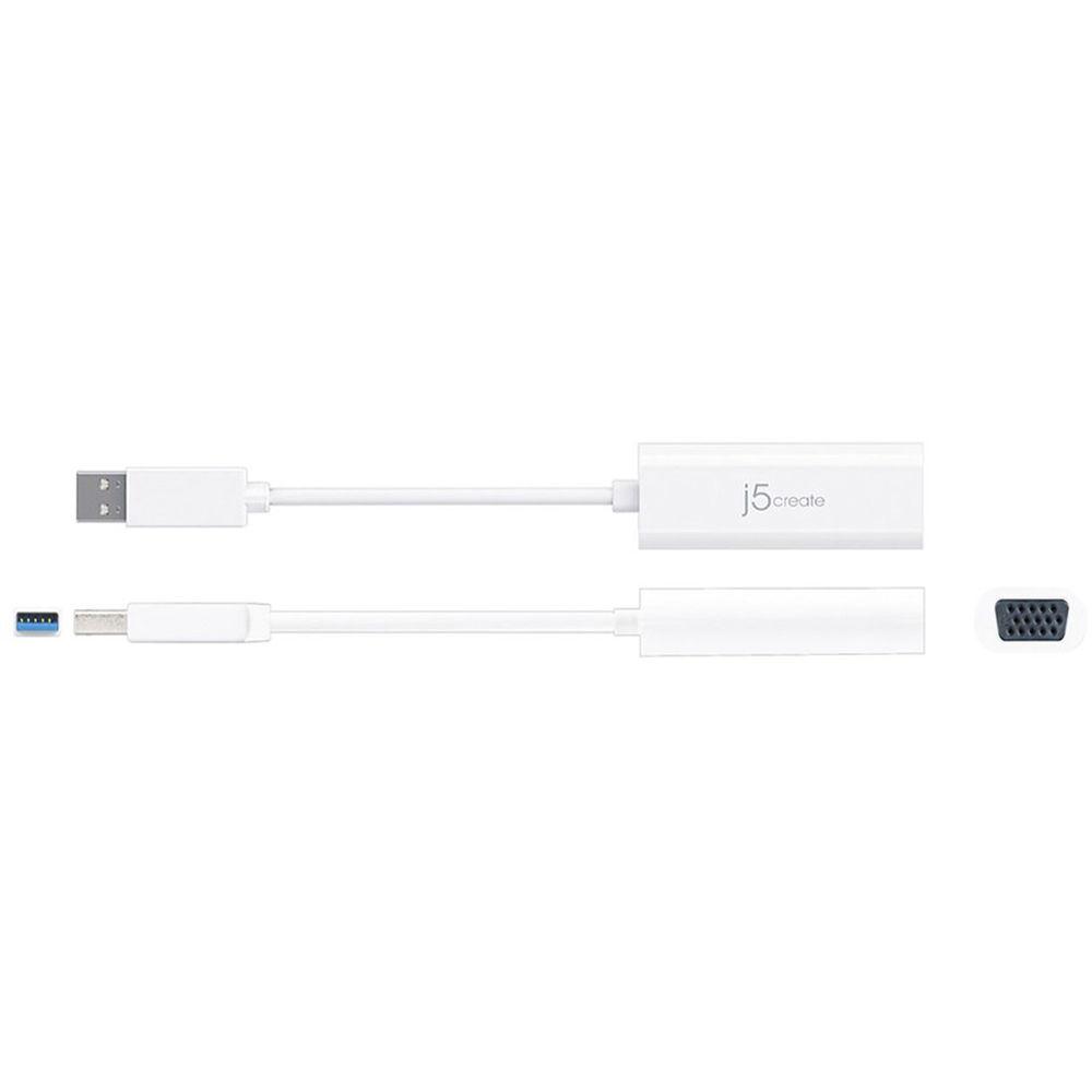 j5create USB Type-A to VGA Multi-Monitor Adapter, j5create, USB, Type-A, to, VGA, Multi-Monitor, Adapter