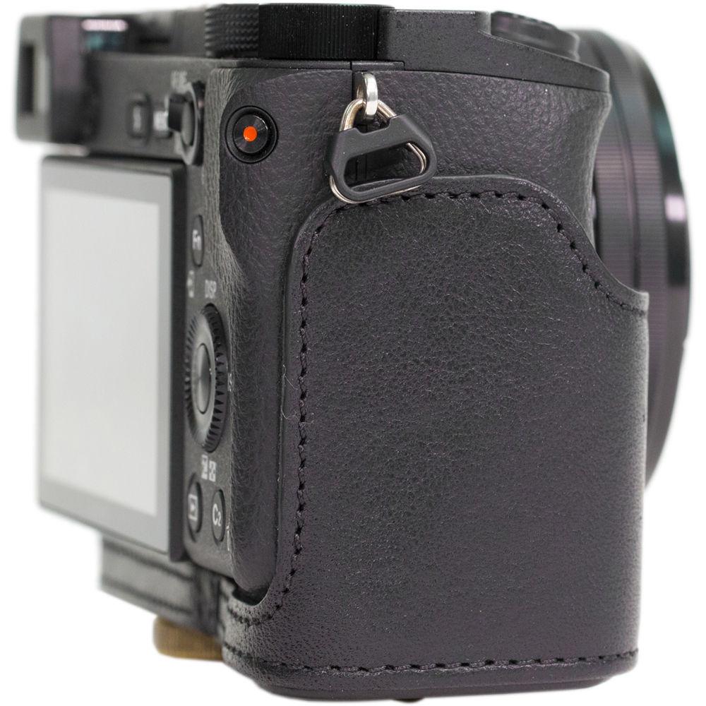 MegaGear Ever Ready Genuine Leather Case and Strap for Sony a6000 a6300 with 16-50mm