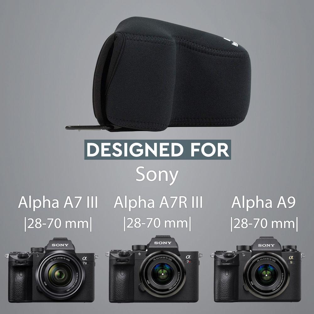 MegaGear Ultra Light Neoprene Case for Sony Alpha a7 III with 28-70mm Lens
