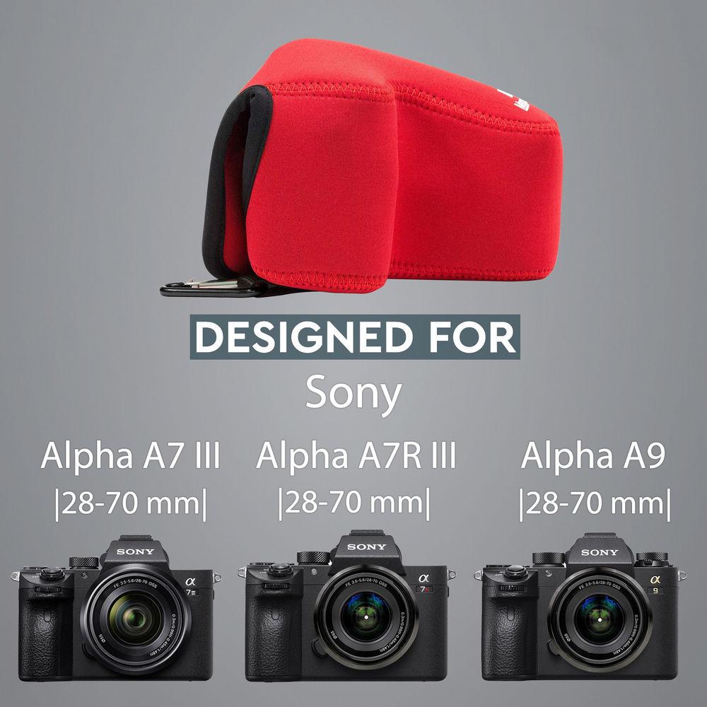 MegaGear Ultra Light Neoprene Case for Sony Alpha a7 III with 28-70mm Lens