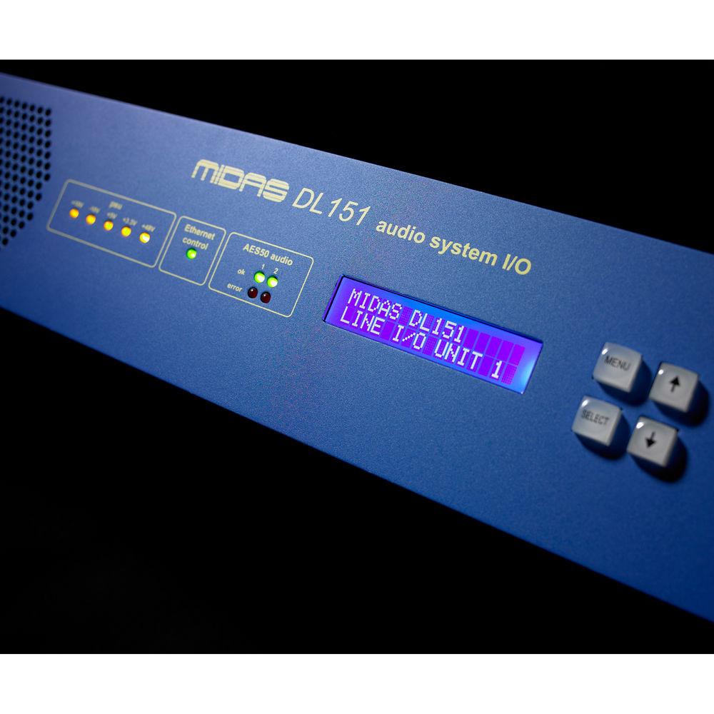 Midas DL151 - 24-Input Stagebox with MIDAS Mic Preamps and Dual-Redundant AES50 Networking