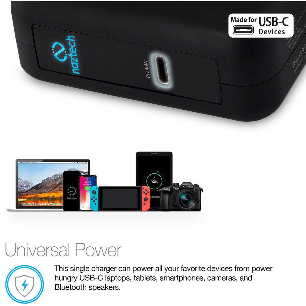 Naztech 45W USB Type-C PD Wall Charger