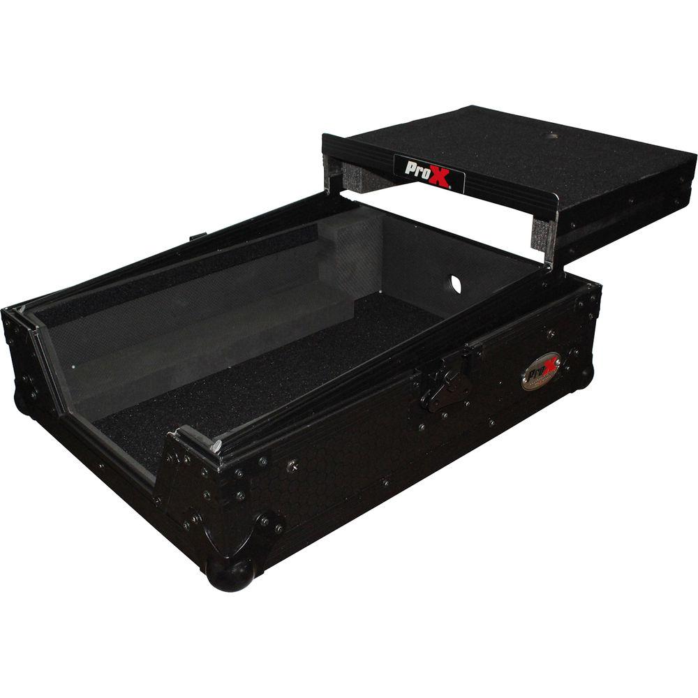 ProX XS-DJMS9LTBL Flight Case with Sliding Laptop Shelf for Pioneer DJM-S9 Mixer