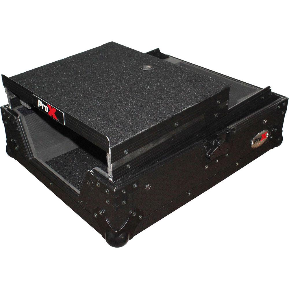 ProX XS-DJMS9LTBL Flight Case with Sliding Laptop Shelf for Pioneer DJM-S9 Mixer