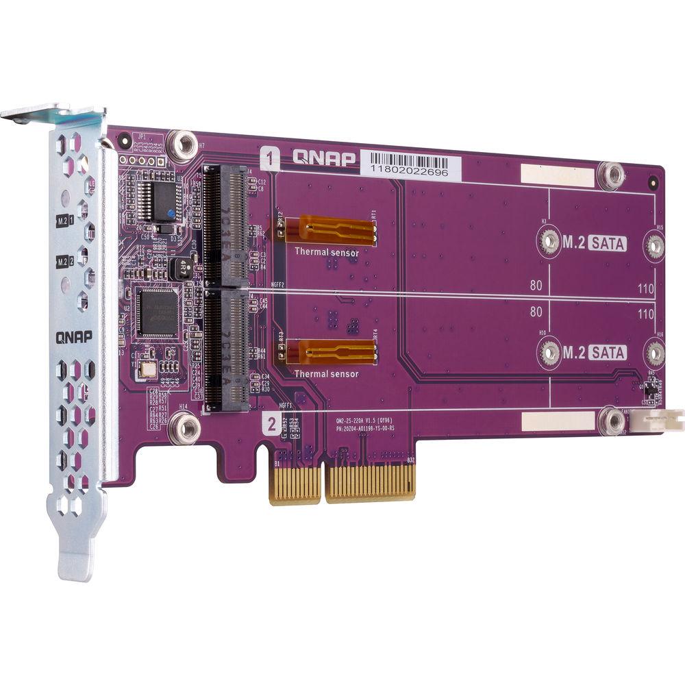 QNAP QM2 M.2 SATA SSD PCIe Expansion Card