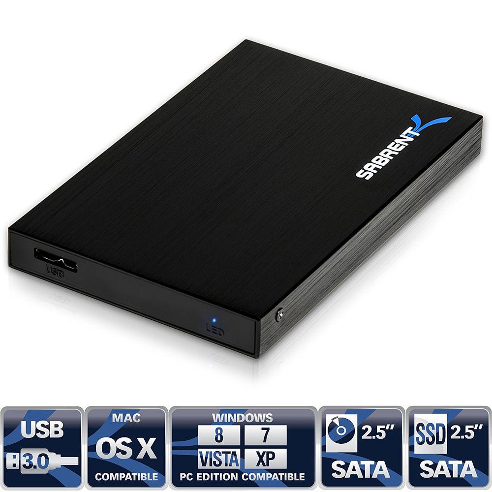 Sabrent 2.5" SATA II to USB 3.0 External Hard Drive Enclosure