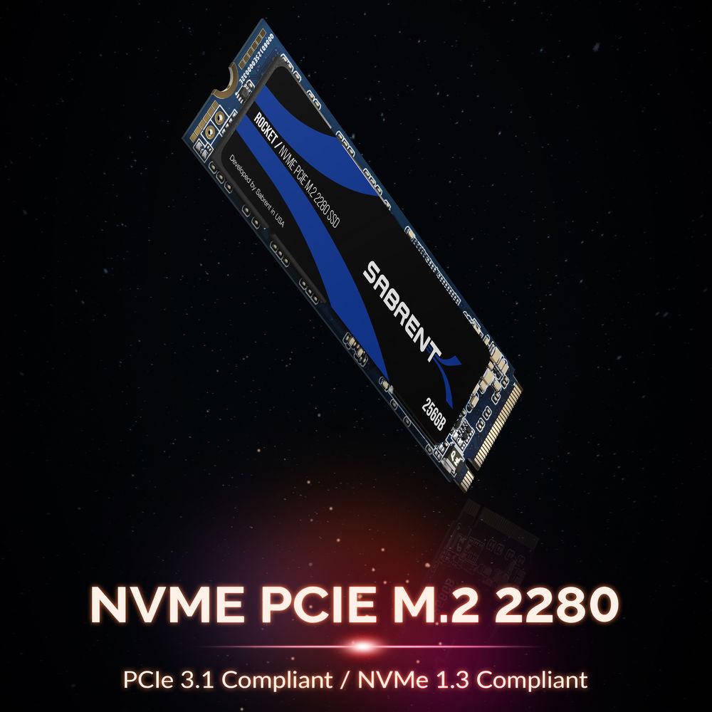 Sabrent 256GB ROCKET NVMe PCIe M.2 2280 Internal High Performance SSD
