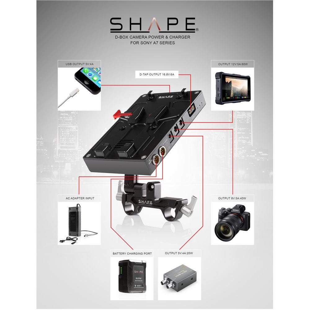 SHAPE D-Box Camera Power & Charger for Sony a7 Series